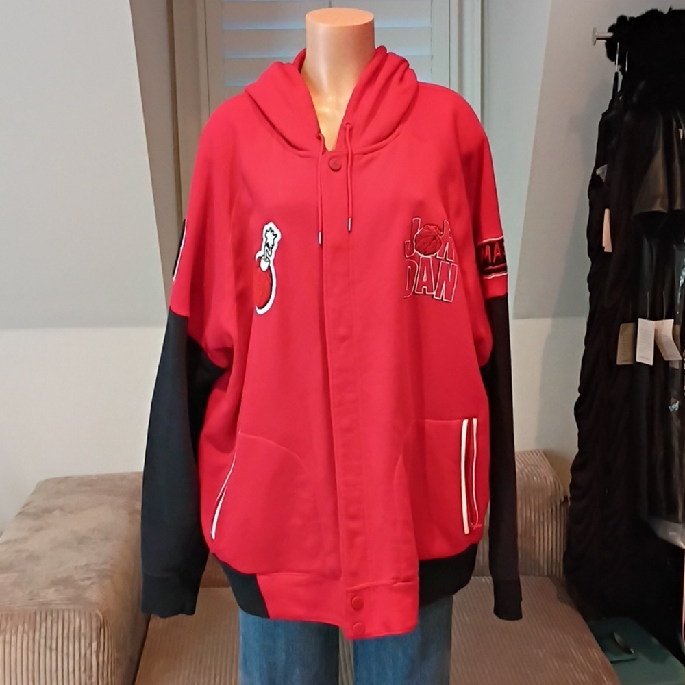Jordan Red Hooded Jacket